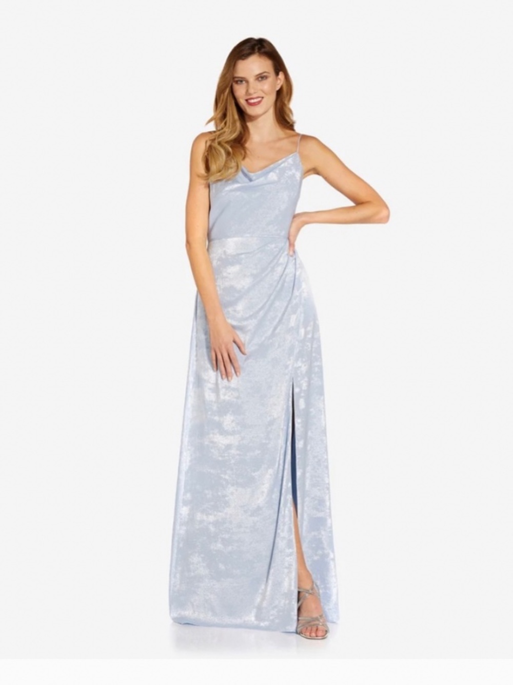 Pale Blue Adrianna Papell Gown